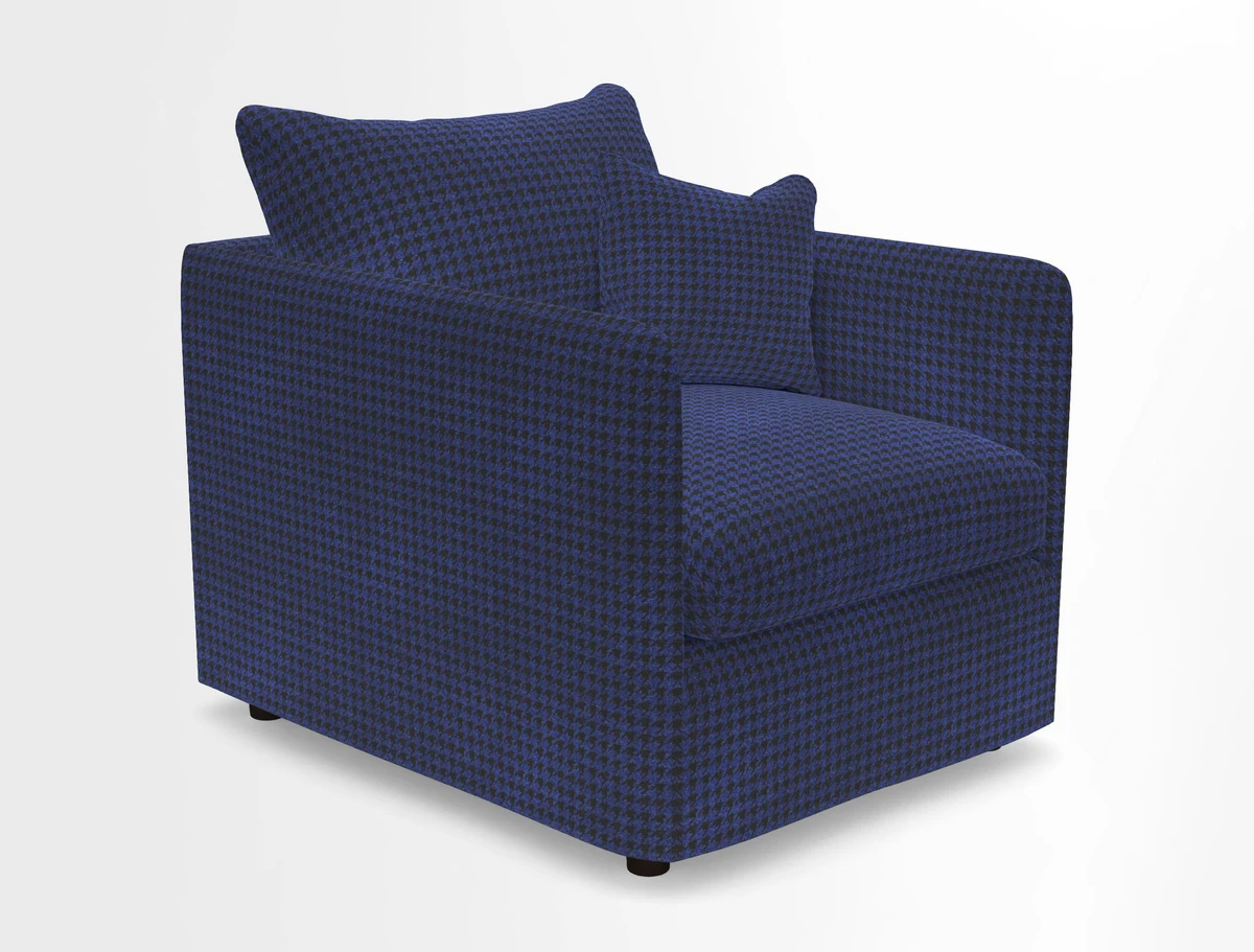 Madehurst Chair in Two Tone Plain Biscuit. Loose cover option available