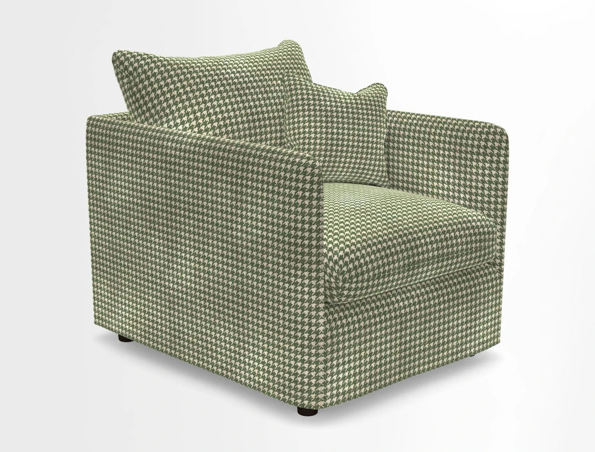 Madehurst Chair in Two Tone Plain Biscuit. Loose cover option available