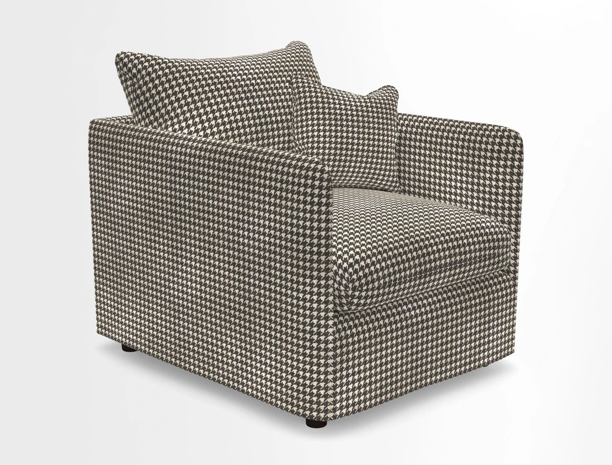 Madehurst Chair in Two Tone Plain Biscuit. Loose cover option available