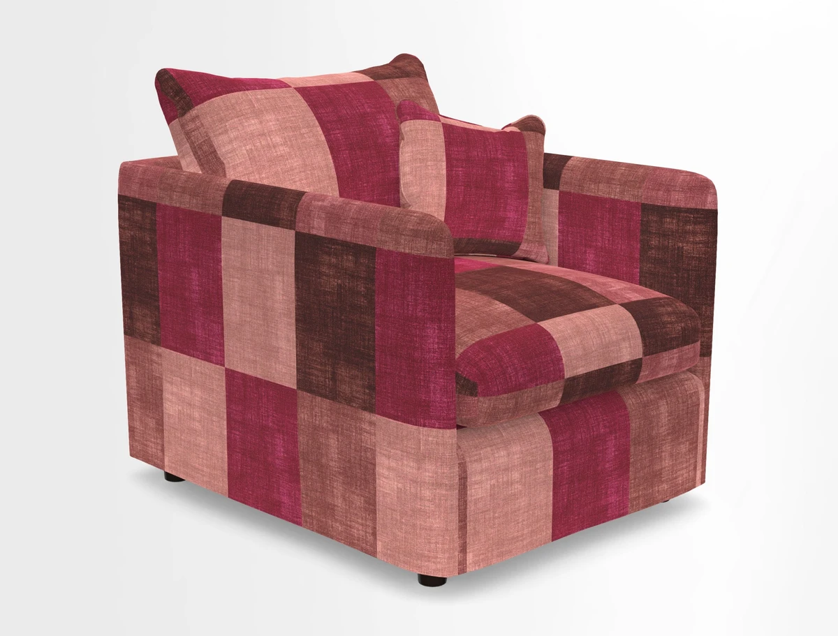 Madehurst Chair in Two Tone Plain Biscuit. Loose cover option available