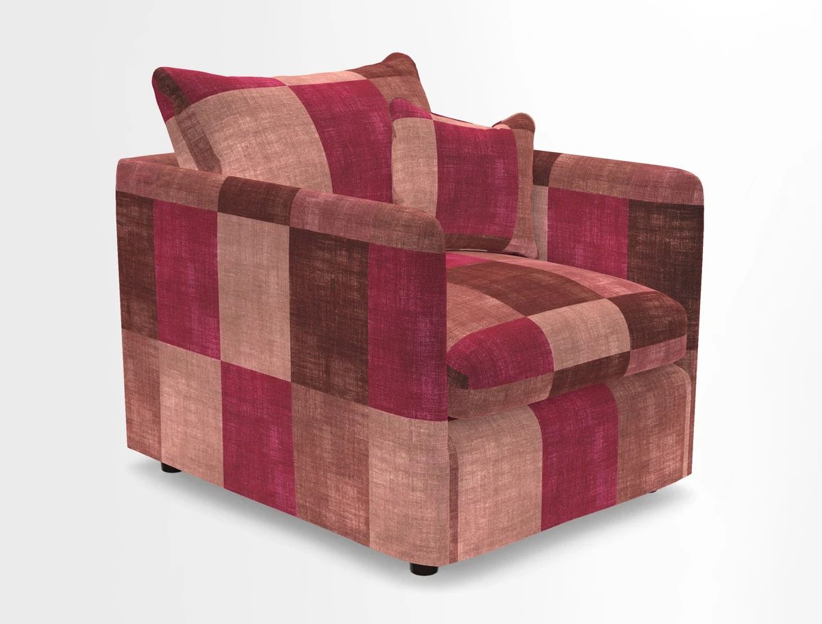 Madehurst Chair in Two Tone Plain Biscuit. Loose cover option available