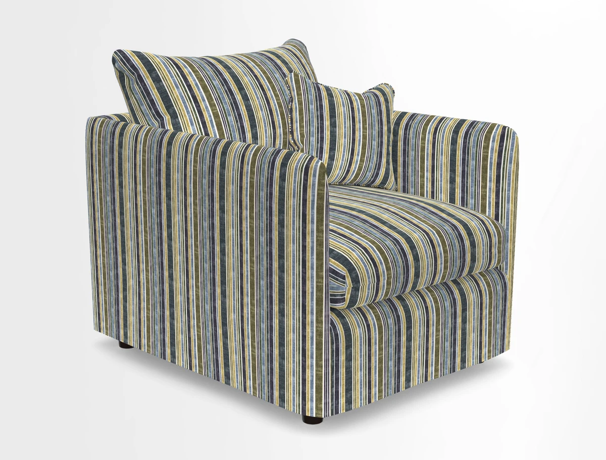 Madehurst Chair in Two Tone Plain Biscuit. Loose cover option available