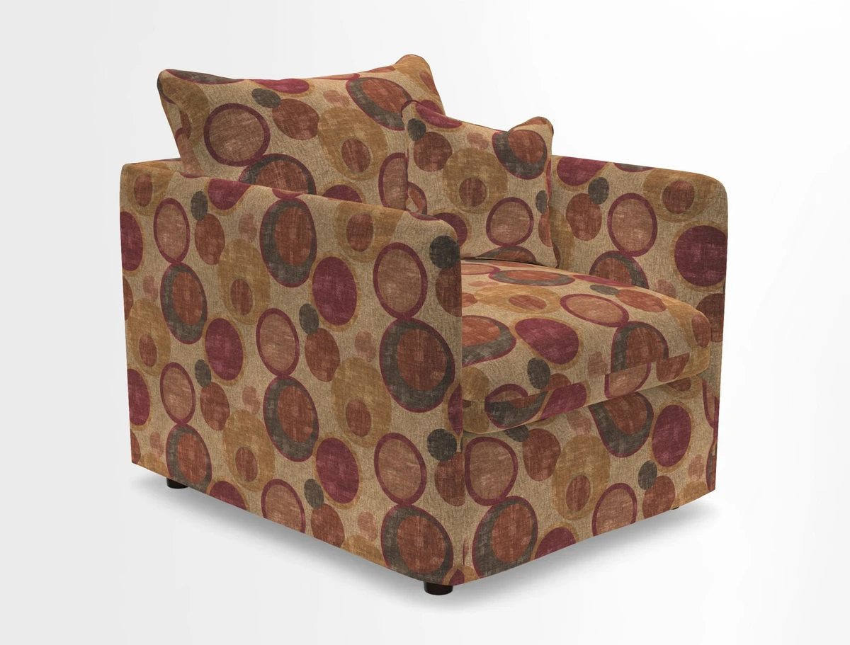 Madehurst Chair in Two Tone Plain Biscuit. Loose cover option available