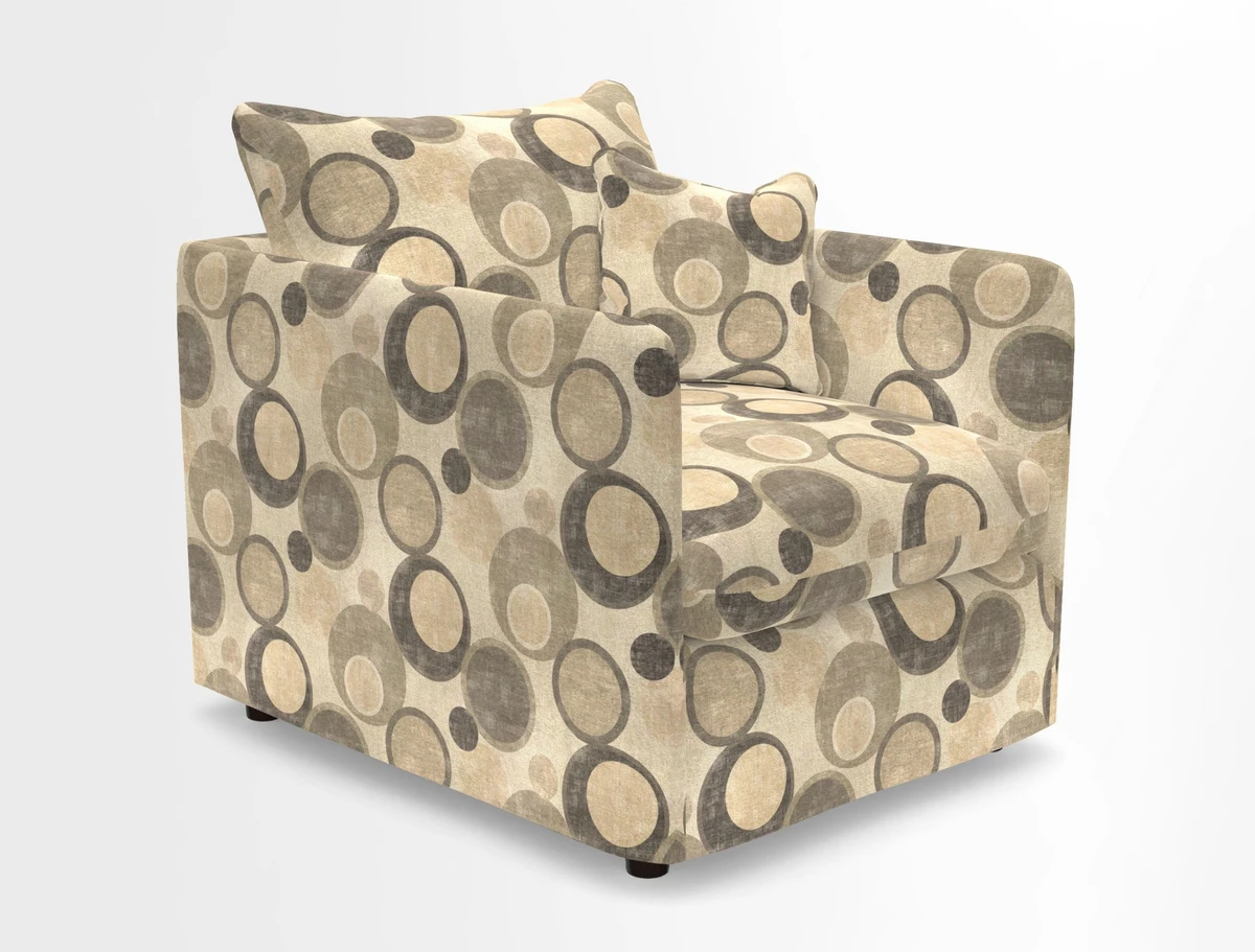 Madehurst Chair in Two Tone Plain Biscuit. Loose cover option available