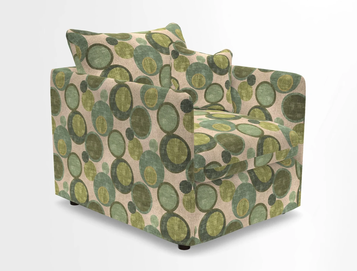 Madehurst Chair in Two Tone Plain Biscuit. Loose cover option available