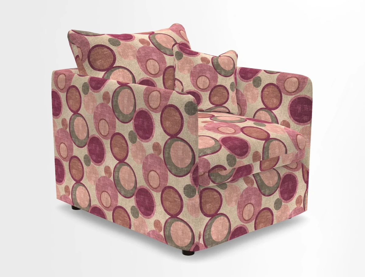 Madehurst Chair in Two Tone Plain Biscuit. Loose cover option available