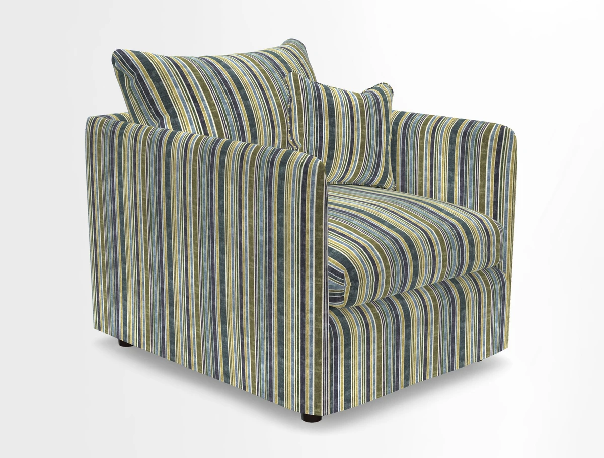 Madehurst Chair in Two Tone Plain Biscuit. Loose cover option available