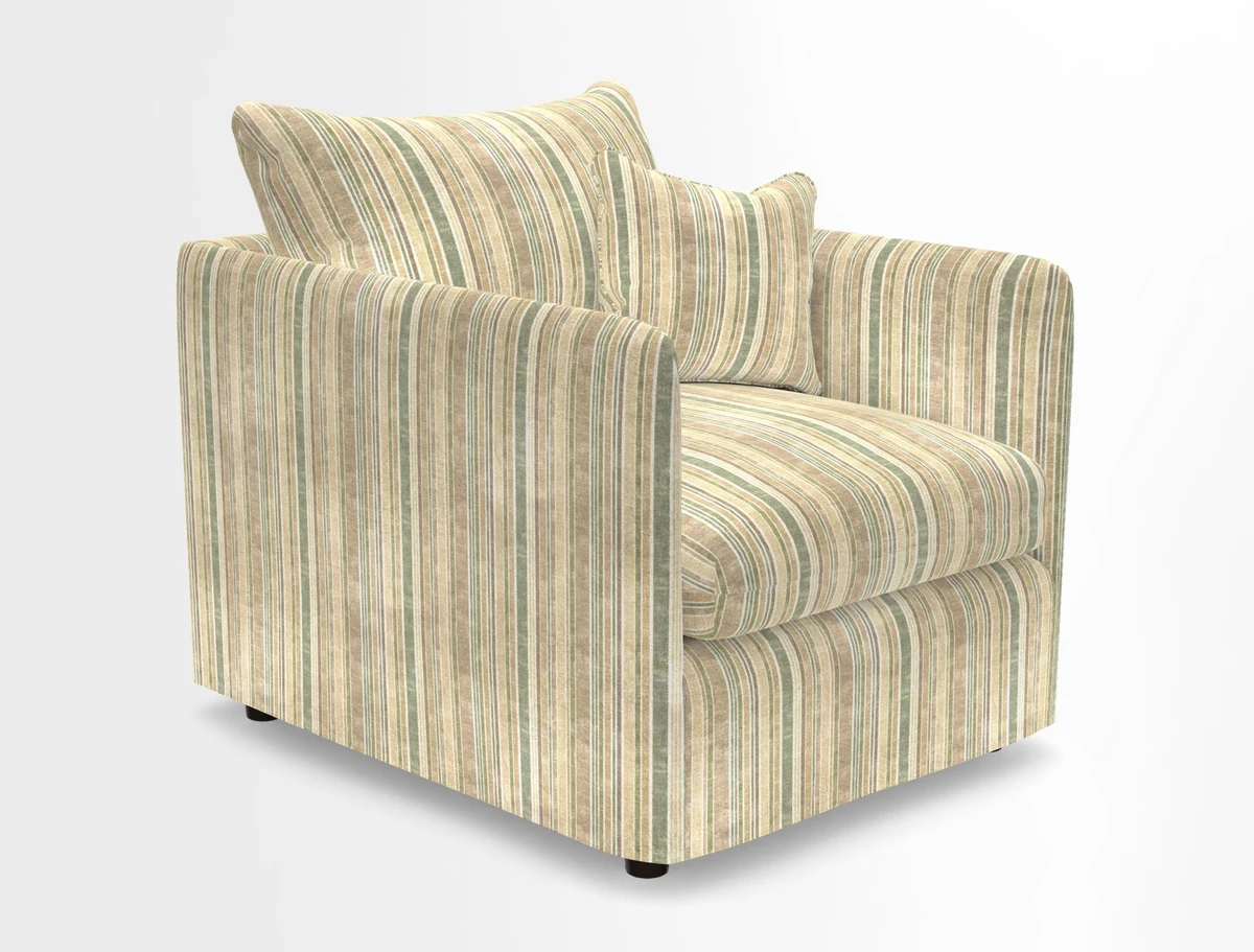 Madehurst Chair in Two Tone Plain Biscuit. Loose cover option available