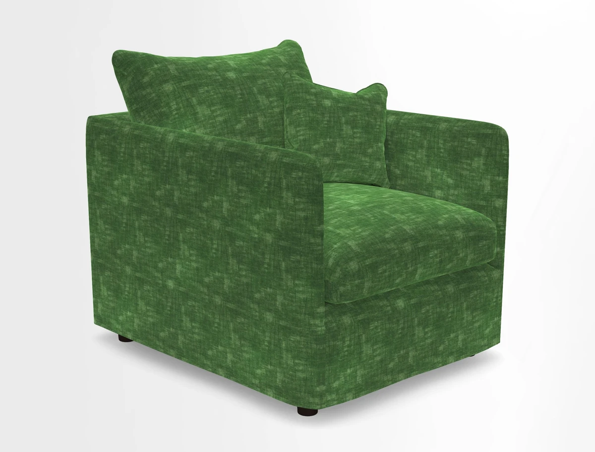 Madehurst Chair in Two Tone Plain Biscuit. Loose cover option available