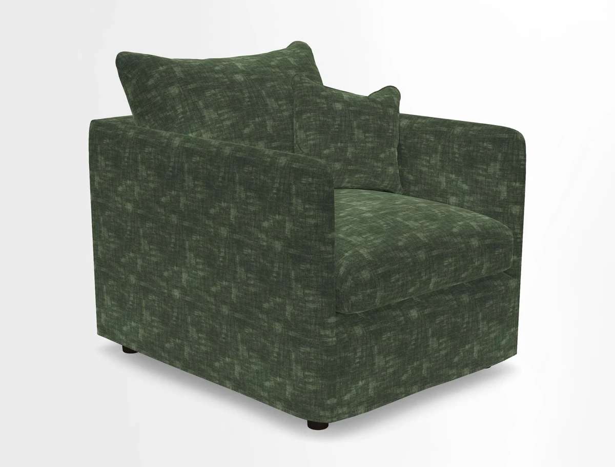 Madehurst Chair in Two Tone Plain Biscuit. Loose cover option available