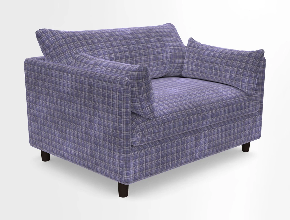 Madehurst Snuggler in Two Tone Plain Biscuit. Loose cover option available