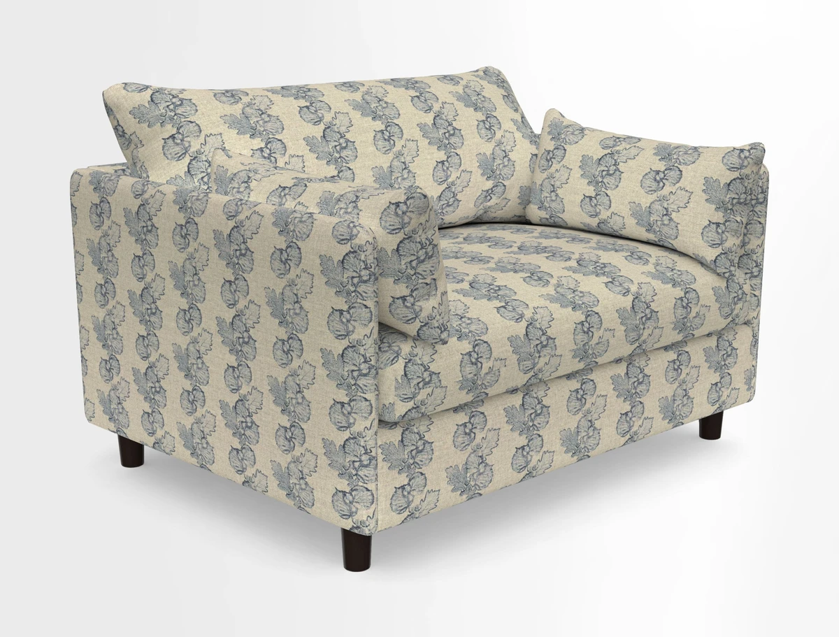 Madehurst Snuggler in Two Tone Plain Biscuit. Loose cover option available