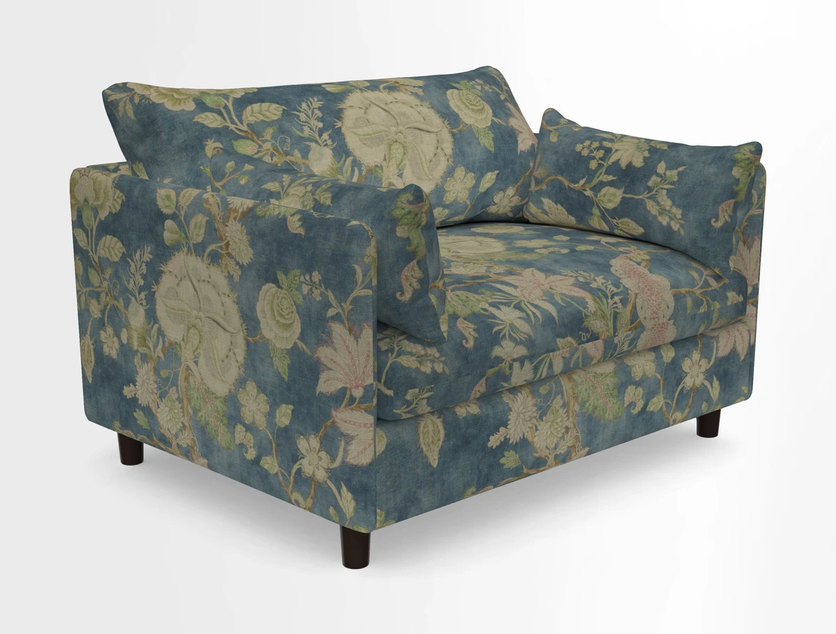 Madehurst Snuggler in Two Tone Plain Biscuit. Loose cover option available