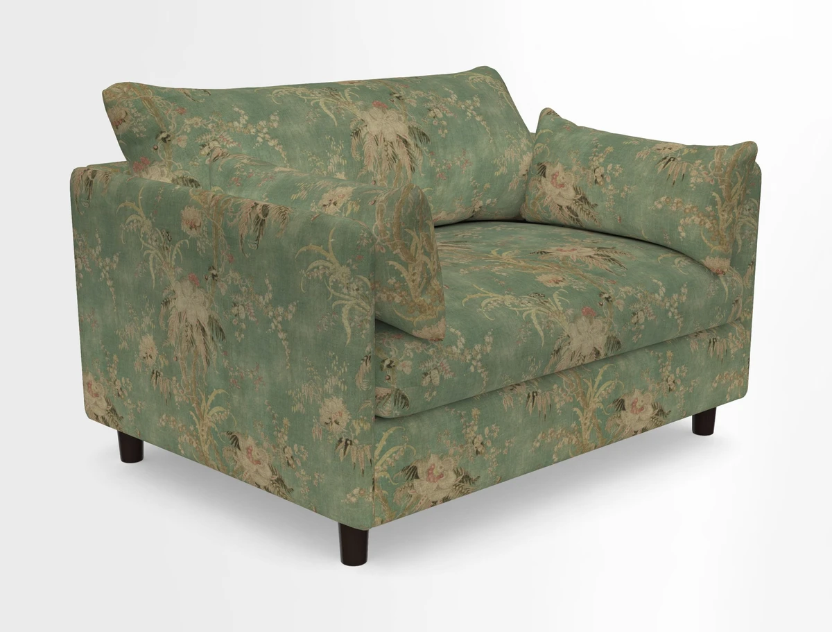 Madehurst Snuggler in Two Tone Plain Biscuit. Loose cover option available