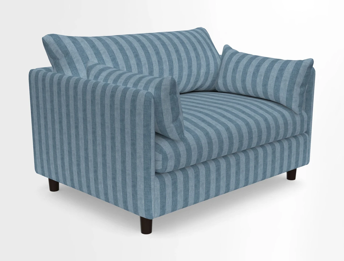 Madehurst Snuggler in Two Tone Plain Biscuit. Loose cover option available