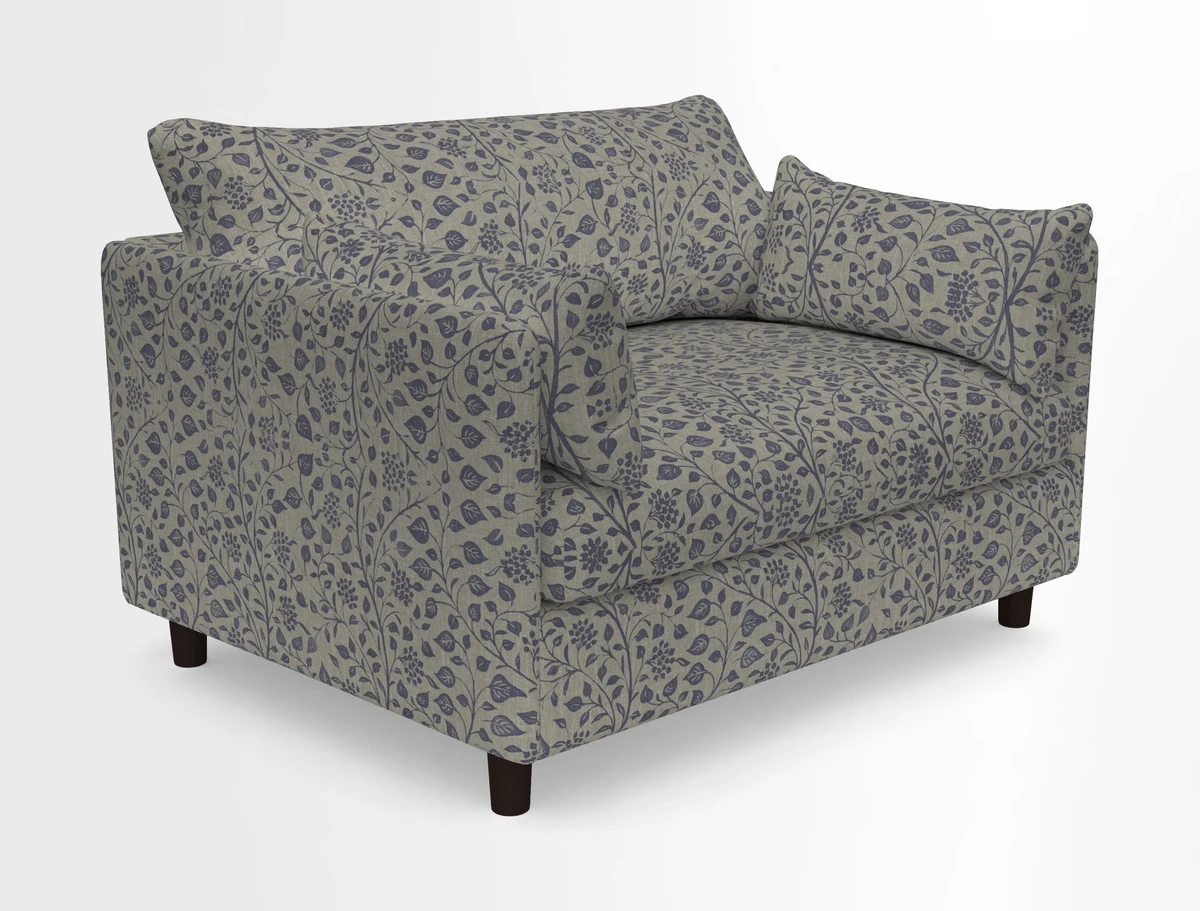 Madehurst Snuggler in Two Tone Plain Biscuit. Loose cover option available