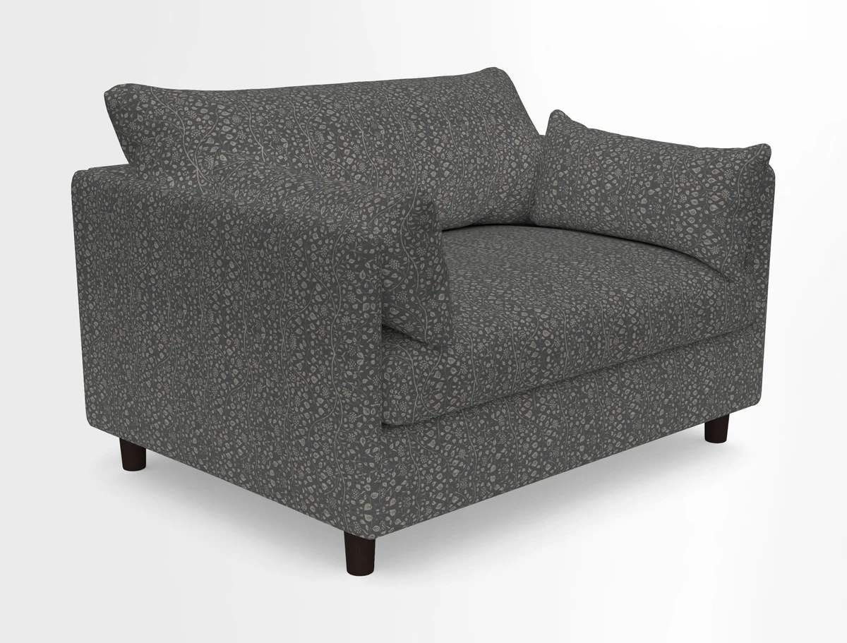 Madehurst Snuggler in Two Tone Plain Biscuit. Loose cover option available