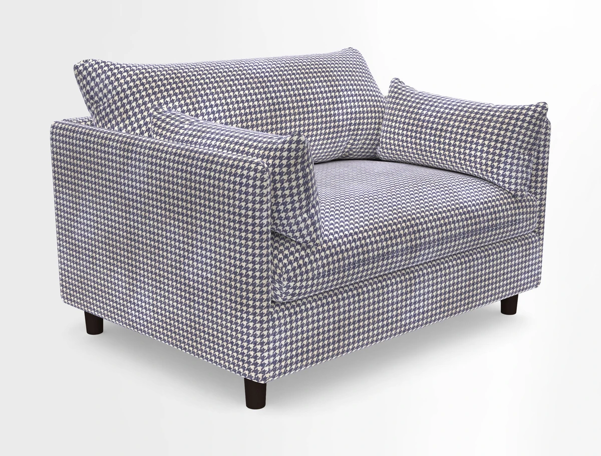 Madehurst Snuggler in Two Tone Plain Biscuit. Loose cover option available