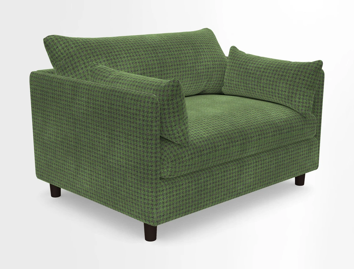 Madehurst Snuggler in Two Tone Plain Biscuit. Loose cover option available