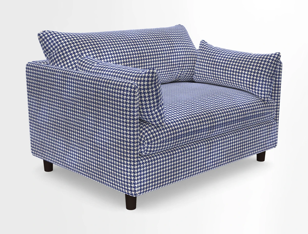 Madehurst Snuggler in Two Tone Plain Biscuit. Loose cover option available