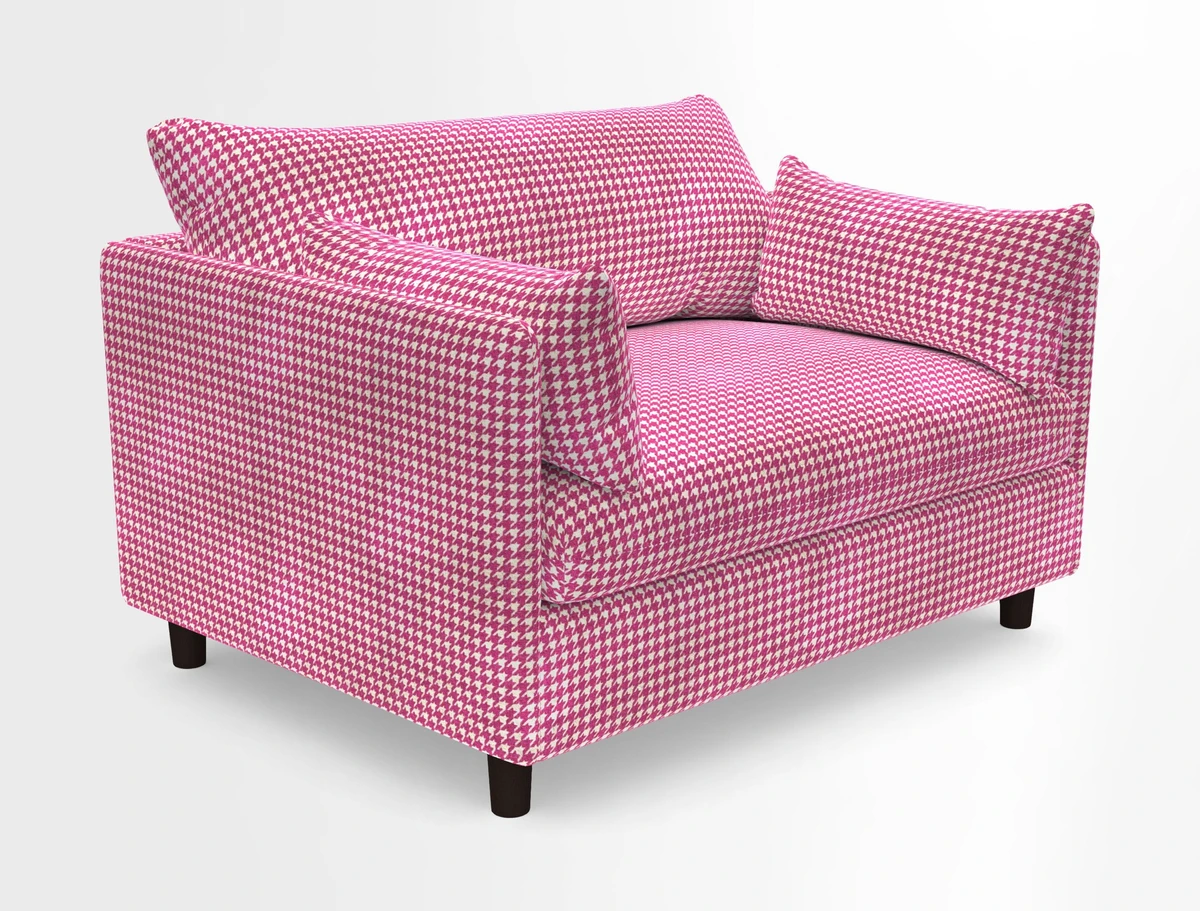 Madehurst Snuggler in Two Tone Plain Biscuit. Loose cover option available