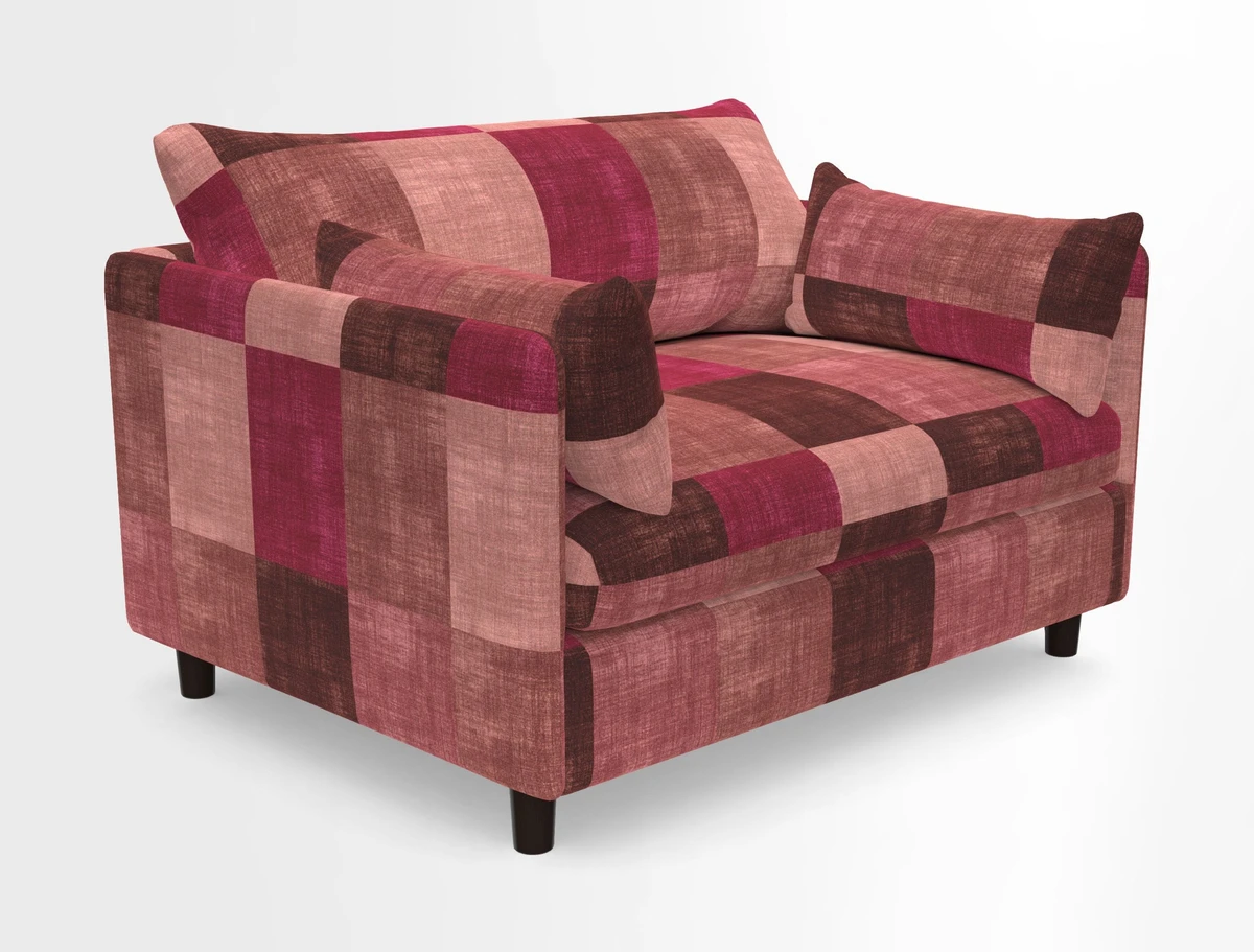 Madehurst Snuggler in Two Tone Plain Biscuit. Loose cover option available