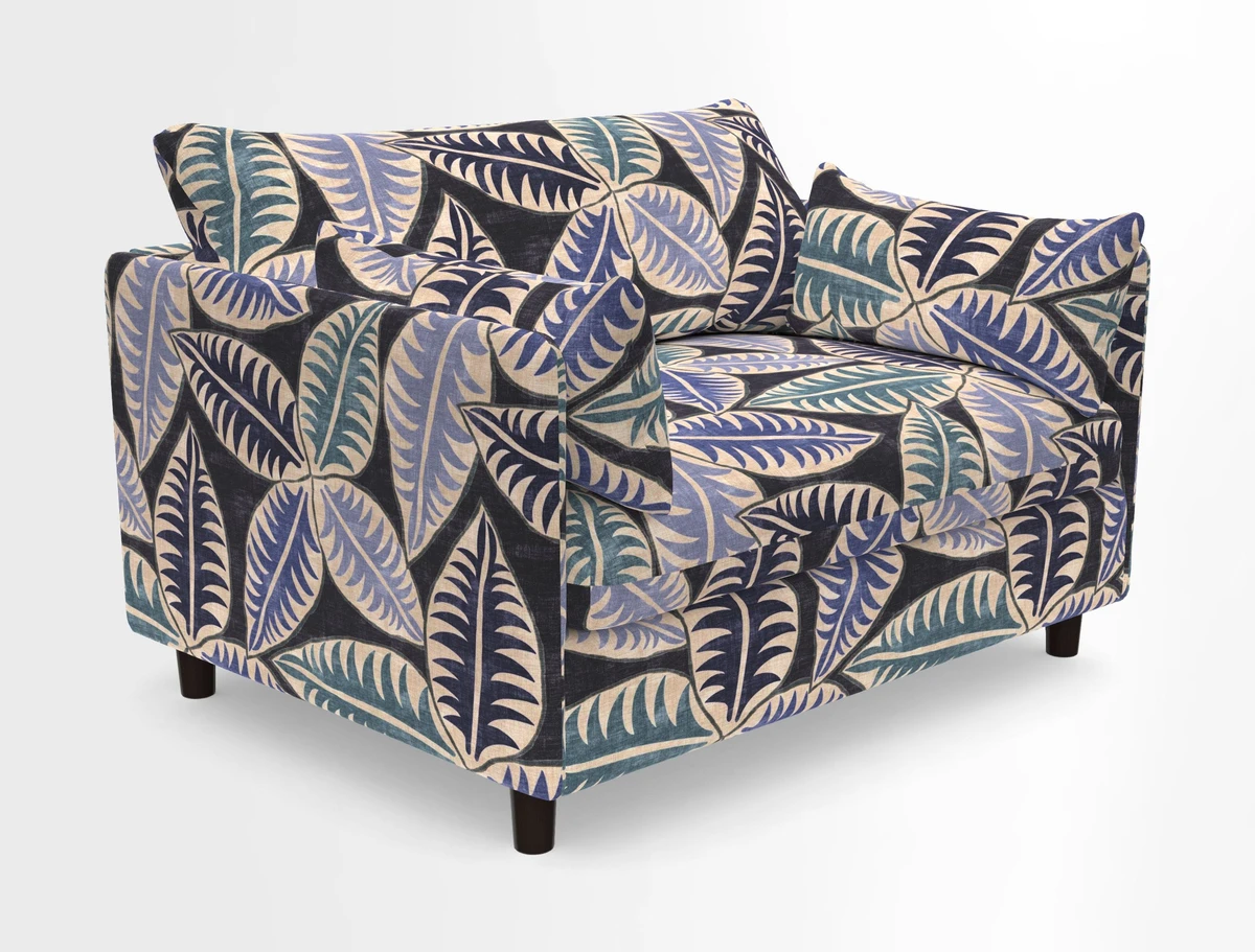 Madehurst Snuggler in Two Tone Plain Biscuit. Loose cover option available
