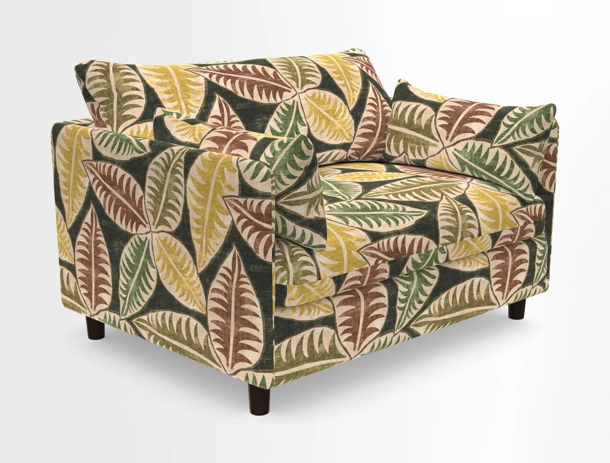 Madehurst Snuggler in Two Tone Plain Biscuit. Loose cover option available