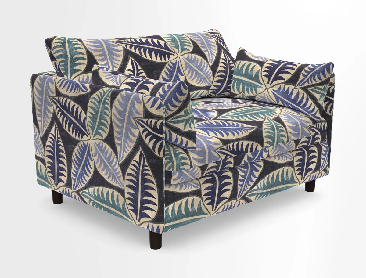 Madehurst Snuggler in Two Tone Plain Biscuit. Loose cover option available