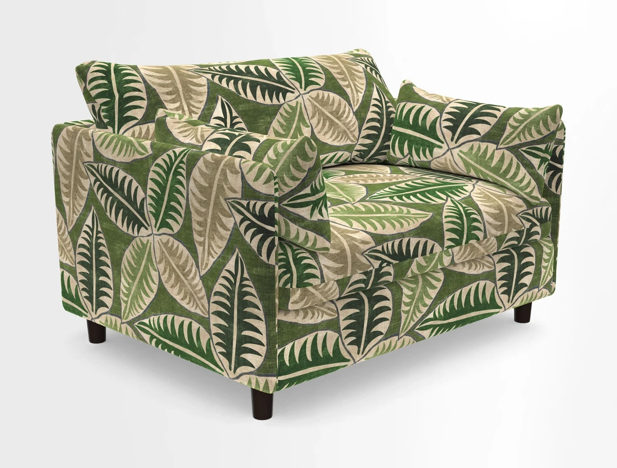 Madehurst Snuggler in Two Tone Plain Biscuit. Loose cover option available