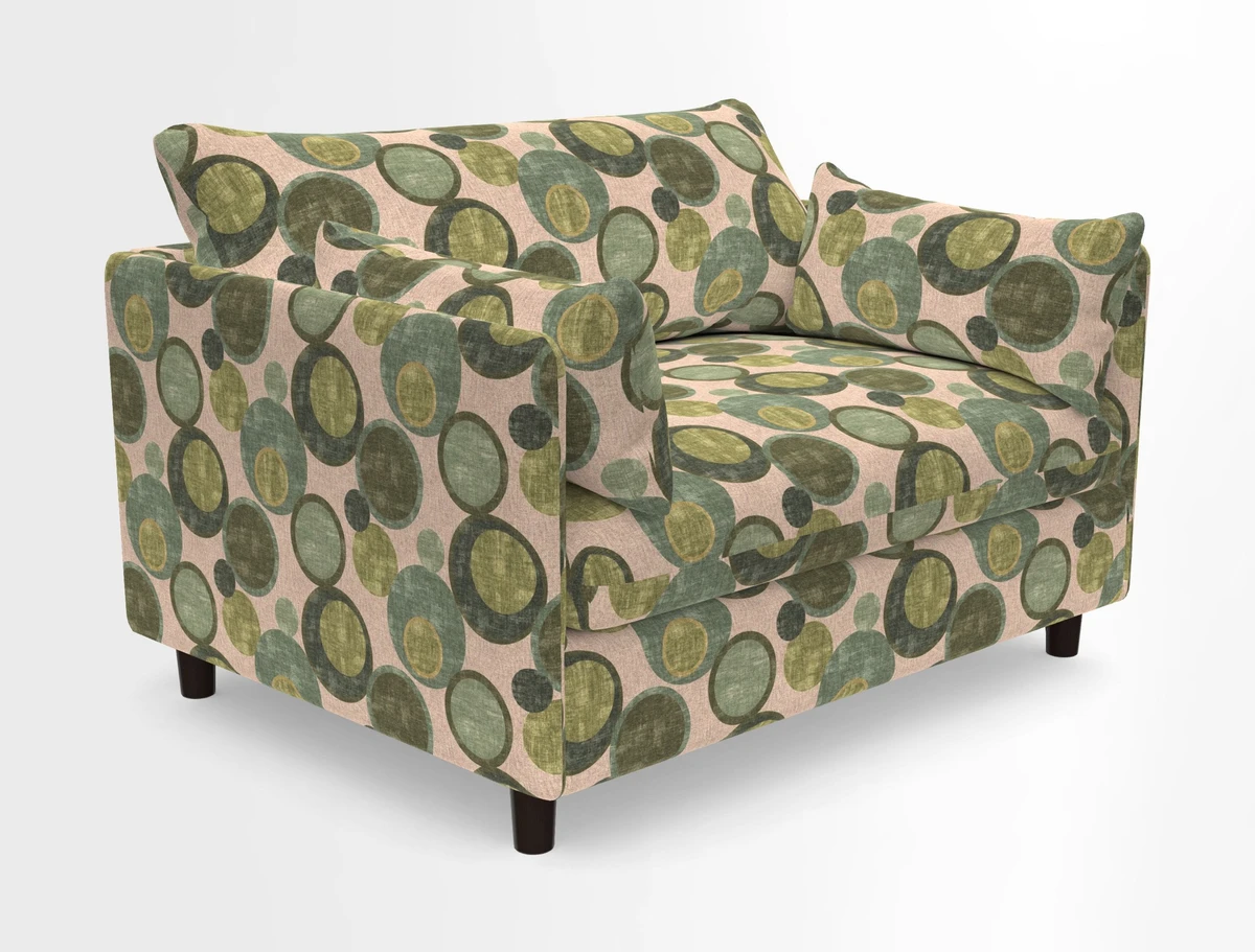 Madehurst Snuggler in Two Tone Plain Biscuit. Loose cover option available