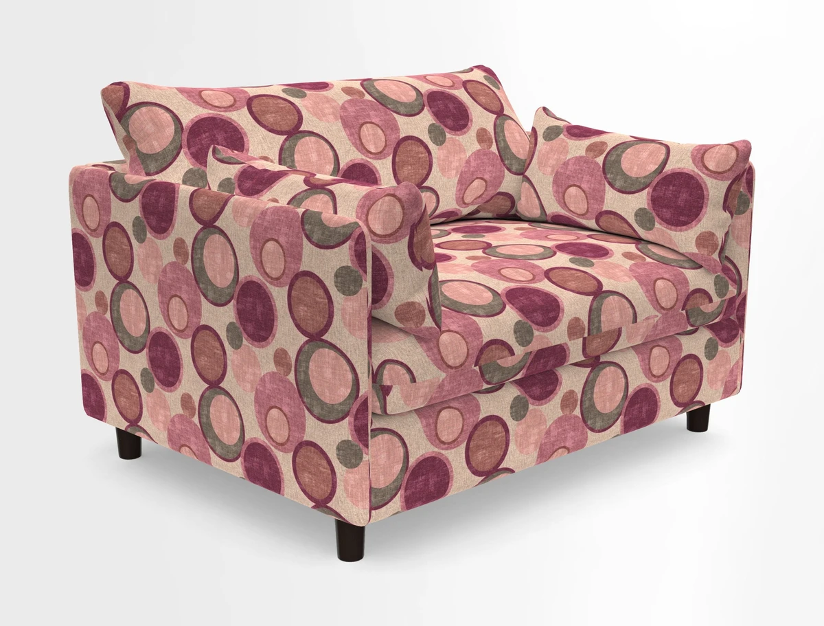 Madehurst Snuggler in Two Tone Plain Biscuit. Loose cover option available