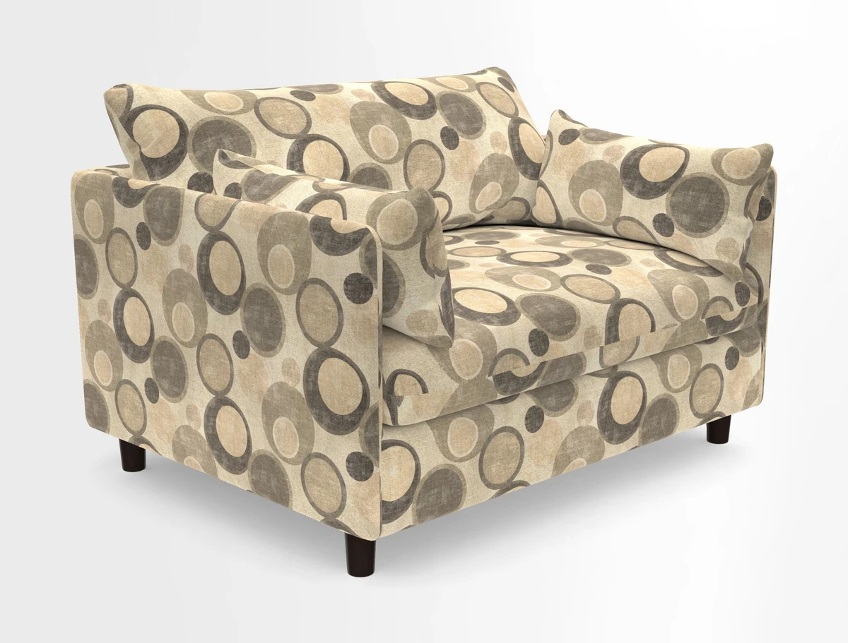 Madehurst Snuggler in Two Tone Plain Biscuit. Loose cover option available