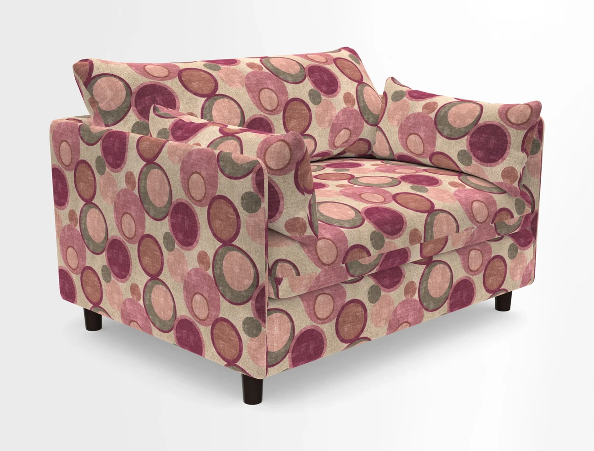 Madehurst Snuggler in Two Tone Plain Biscuit. Loose cover option available