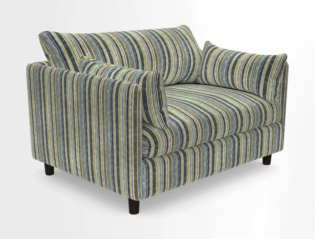Madehurst Snuggler in Two Tone Plain Biscuit. Loose cover option available