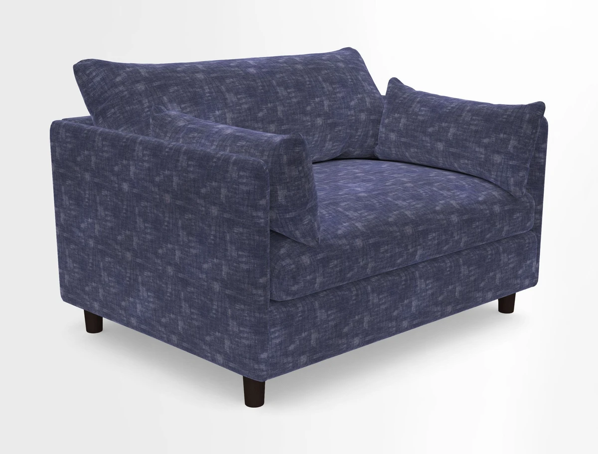 Madehurst Snuggler in Two Tone Plain Biscuit. Loose cover option available