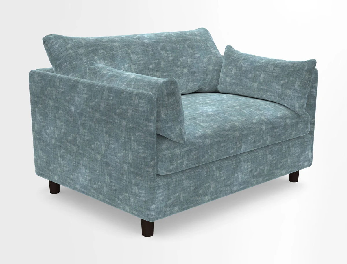 Madehurst Snuggler in Two Tone Plain Biscuit. Loose cover option available