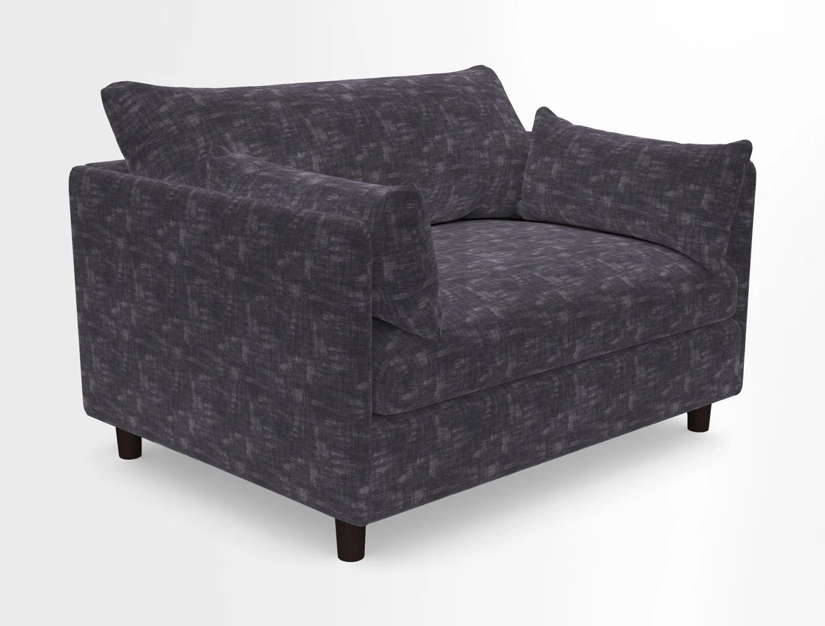 Madehurst Snuggler in Two Tone Plain Biscuit. Loose cover option available