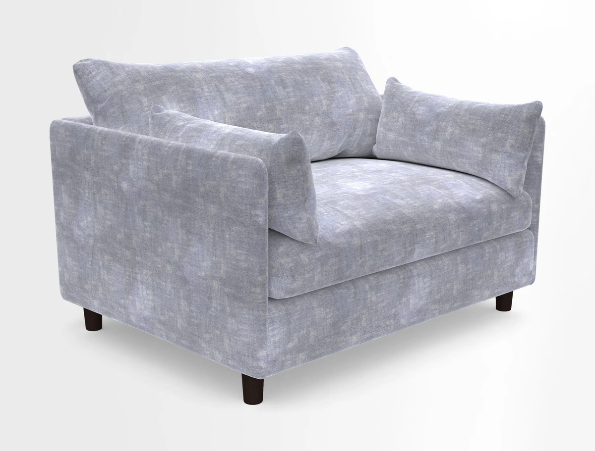 Madehurst Snuggler in Two Tone Plain Biscuit. Loose cover option available