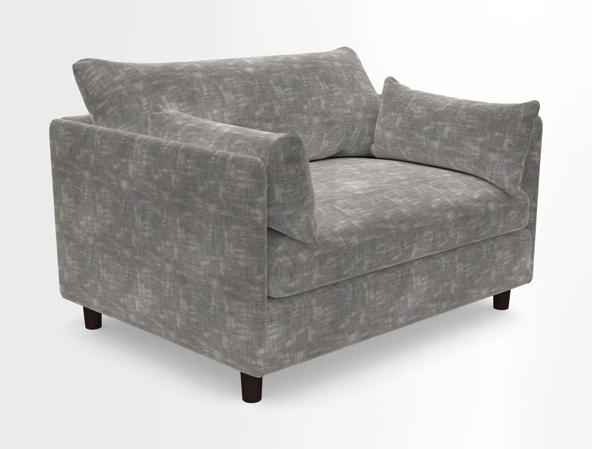 Madehurst Snuggler in Two Tone Plain Biscuit. Loose cover option available
