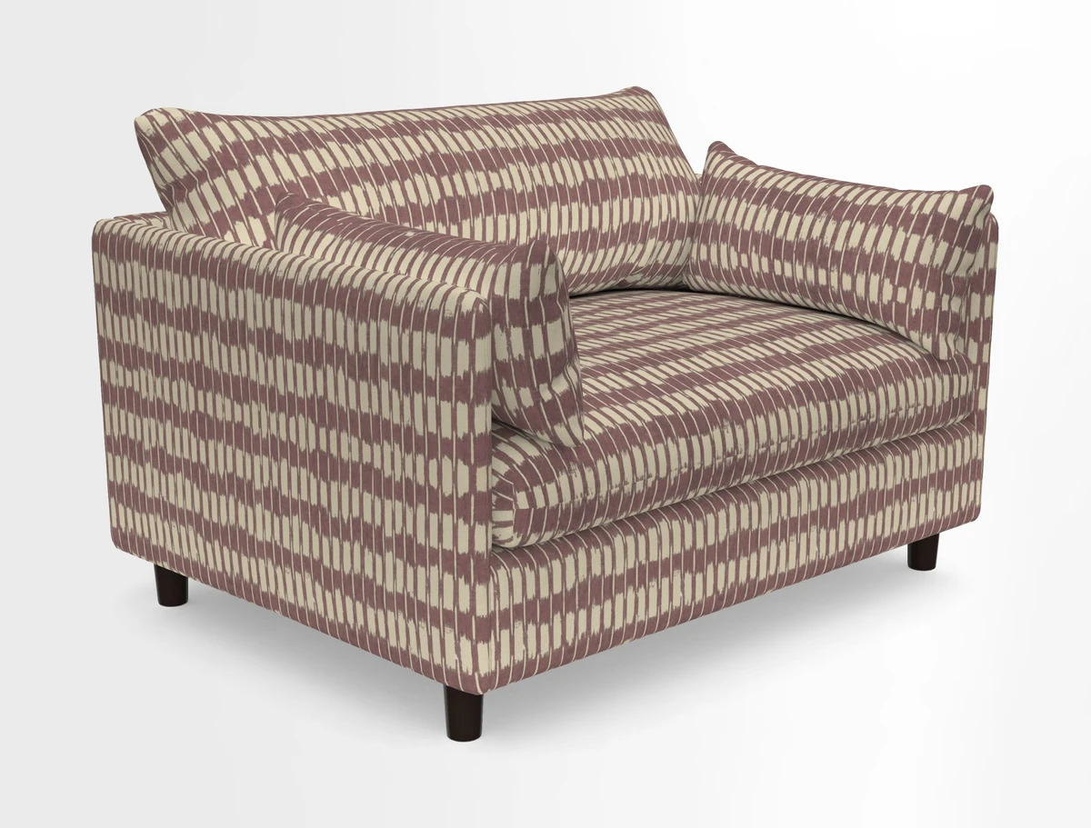 Madehurst Snuggler in Two Tone Plain Biscuit. Loose cover option available