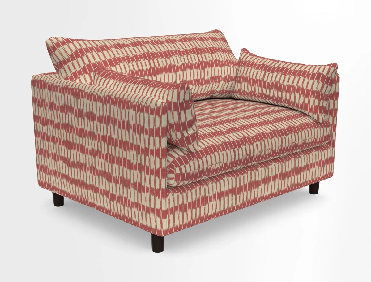 Madehurst Snuggler in Two Tone Plain Biscuit. Loose cover option available