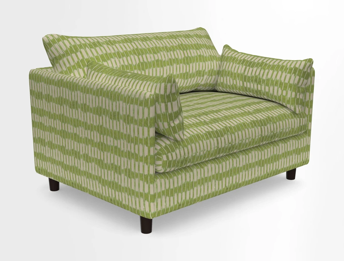 Madehurst Snuggler in Two Tone Plain Biscuit. Loose cover option available