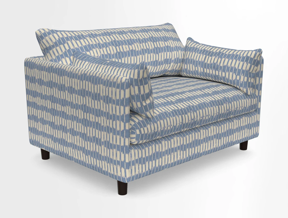 Madehurst Snuggler in Two Tone Plain Biscuit. Loose cover option available