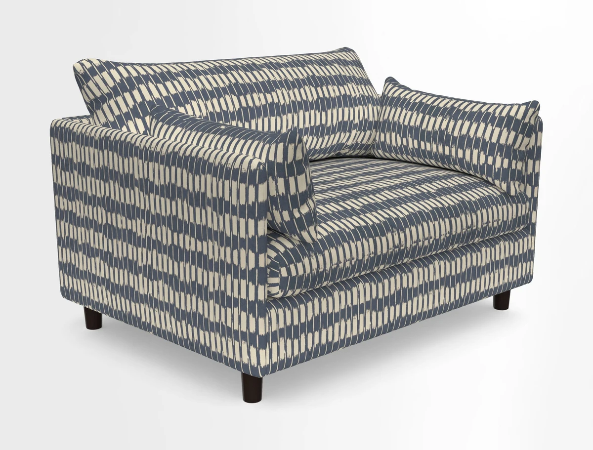 Madehurst Snuggler in Two Tone Plain Biscuit. Loose cover option available