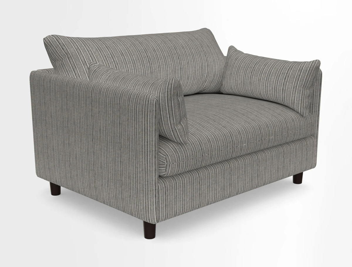 Madehurst Snuggler in Two Tone Plain Biscuit. Loose cover option available