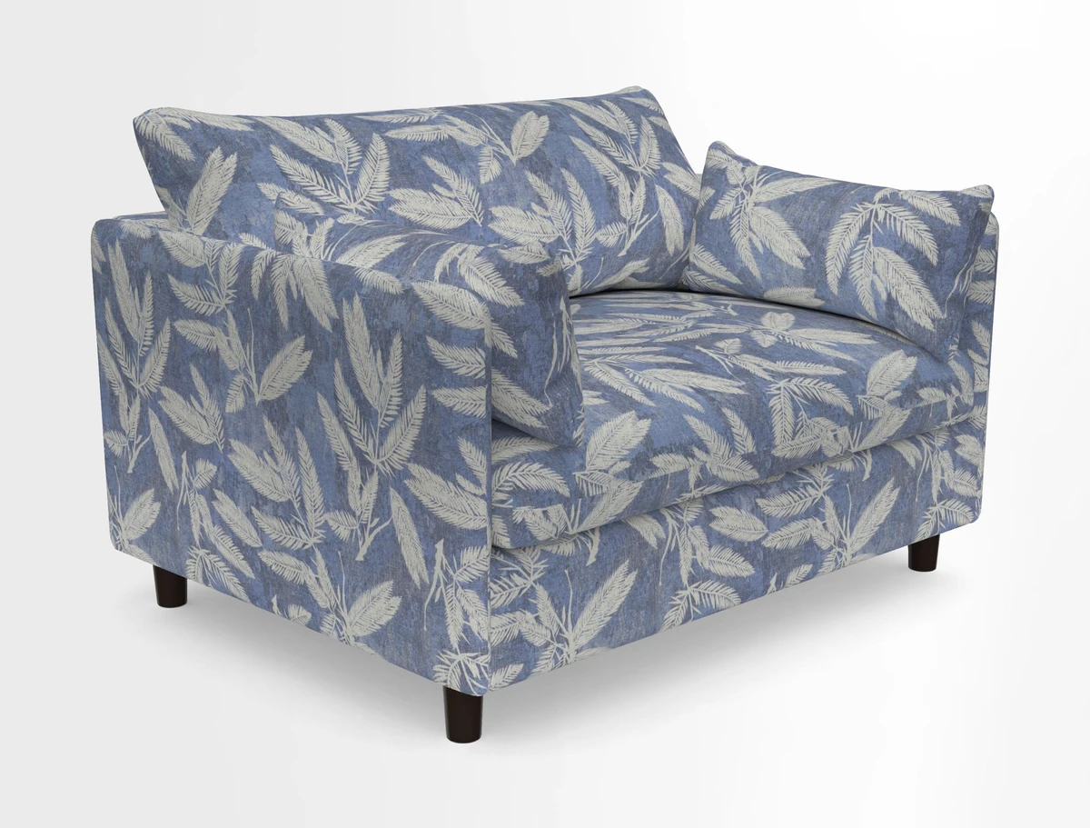 Madehurst Snuggler in Two Tone Plain Biscuit. Loose cover option available