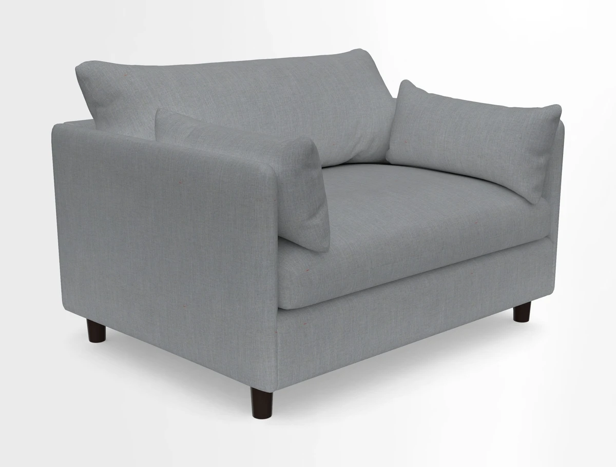 Madehurst Snuggler in Two Tone Plain Biscuit. Loose cover option available
