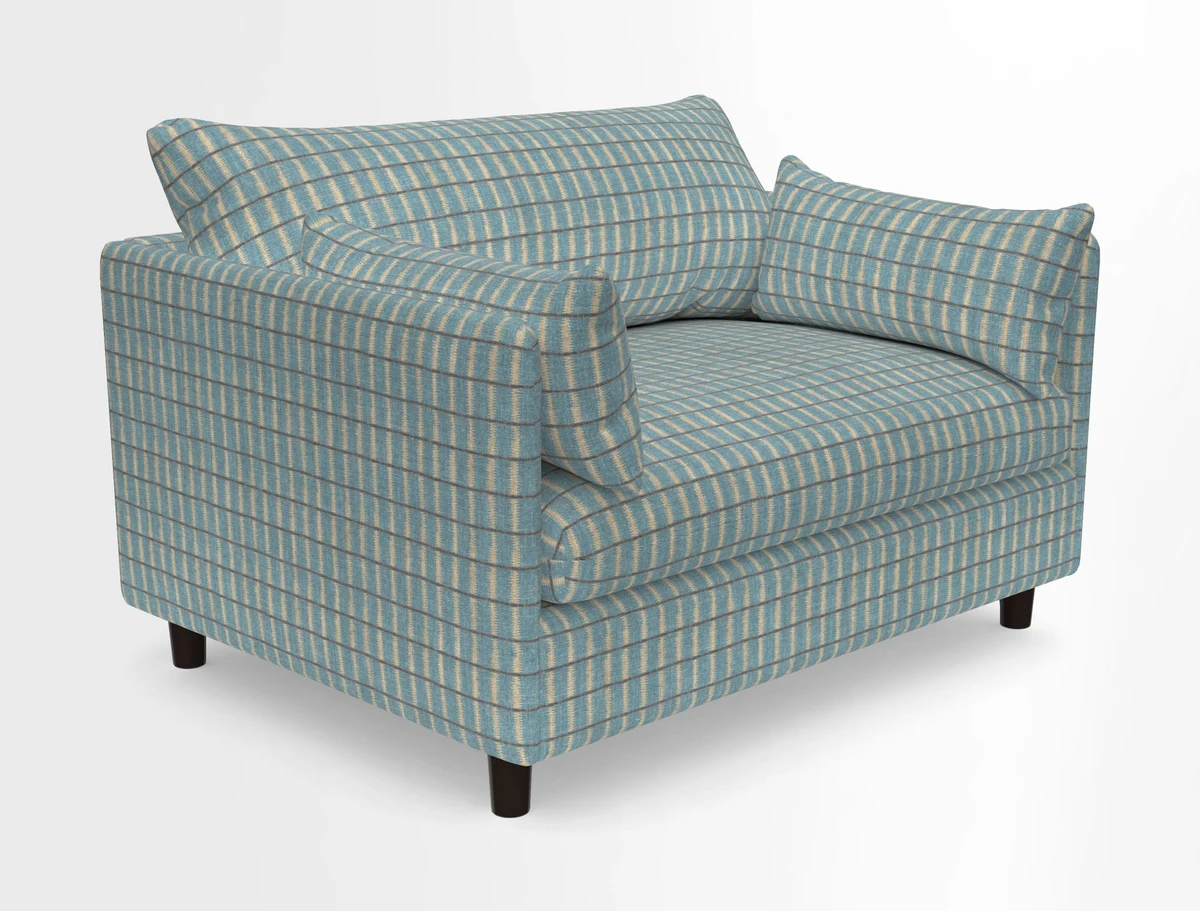 Madehurst Snuggler in Two Tone Plain Biscuit. Loose cover option available