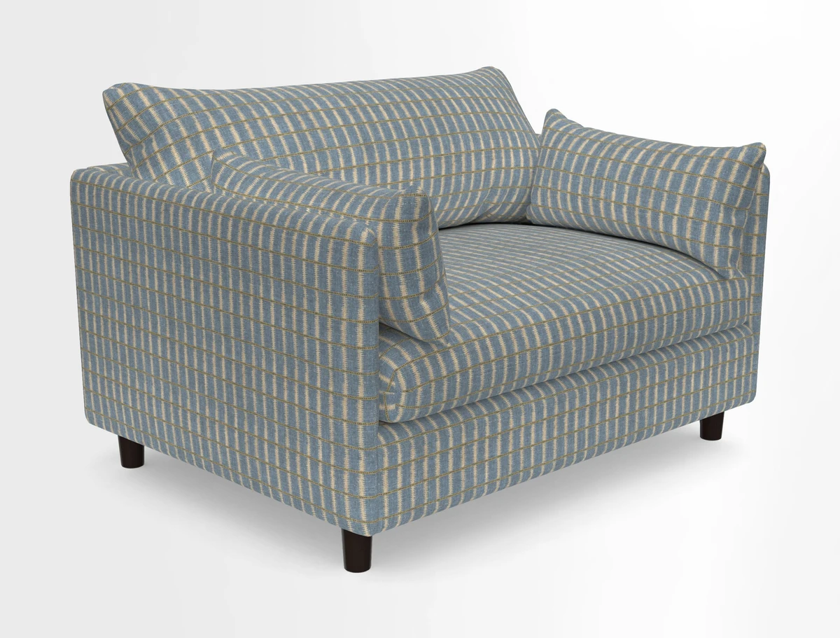 Madehurst Snuggler in Two Tone Plain Biscuit. Loose cover option available